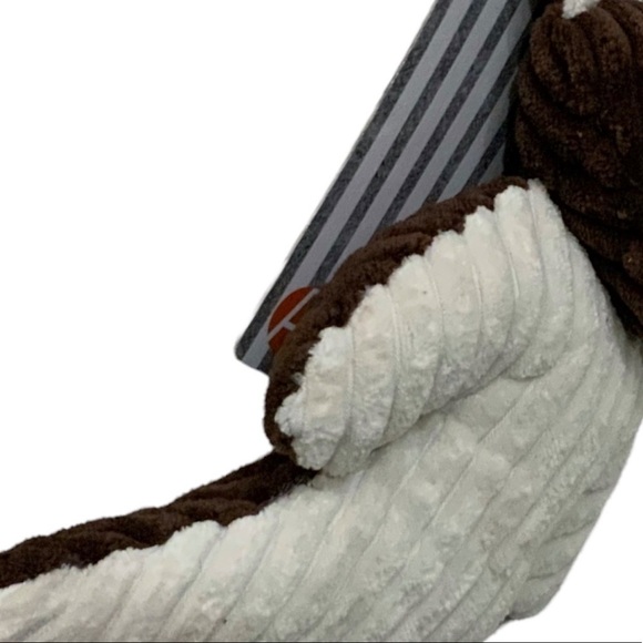 Plush Dog Toy Squeaky Crinkle Corduroy Hemingway the Fox Brown Tan 17 in - Picture 8 of 12